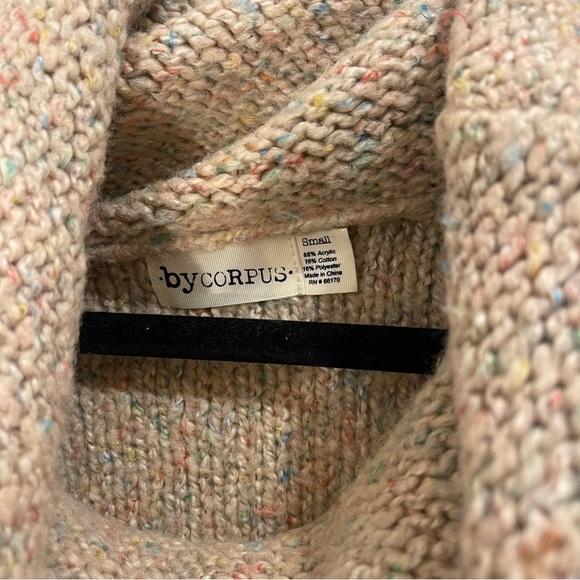 SIZE S | Urban Outfitters Camel Sweater, Cowlneck - Picture 2 of 4